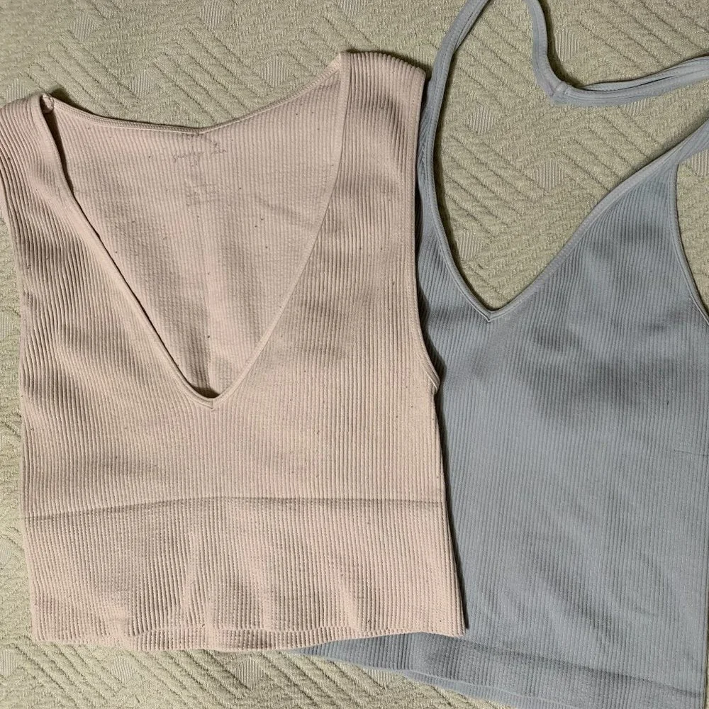 Seamless Ribbed Tank Top Set - Picture 6 of 7